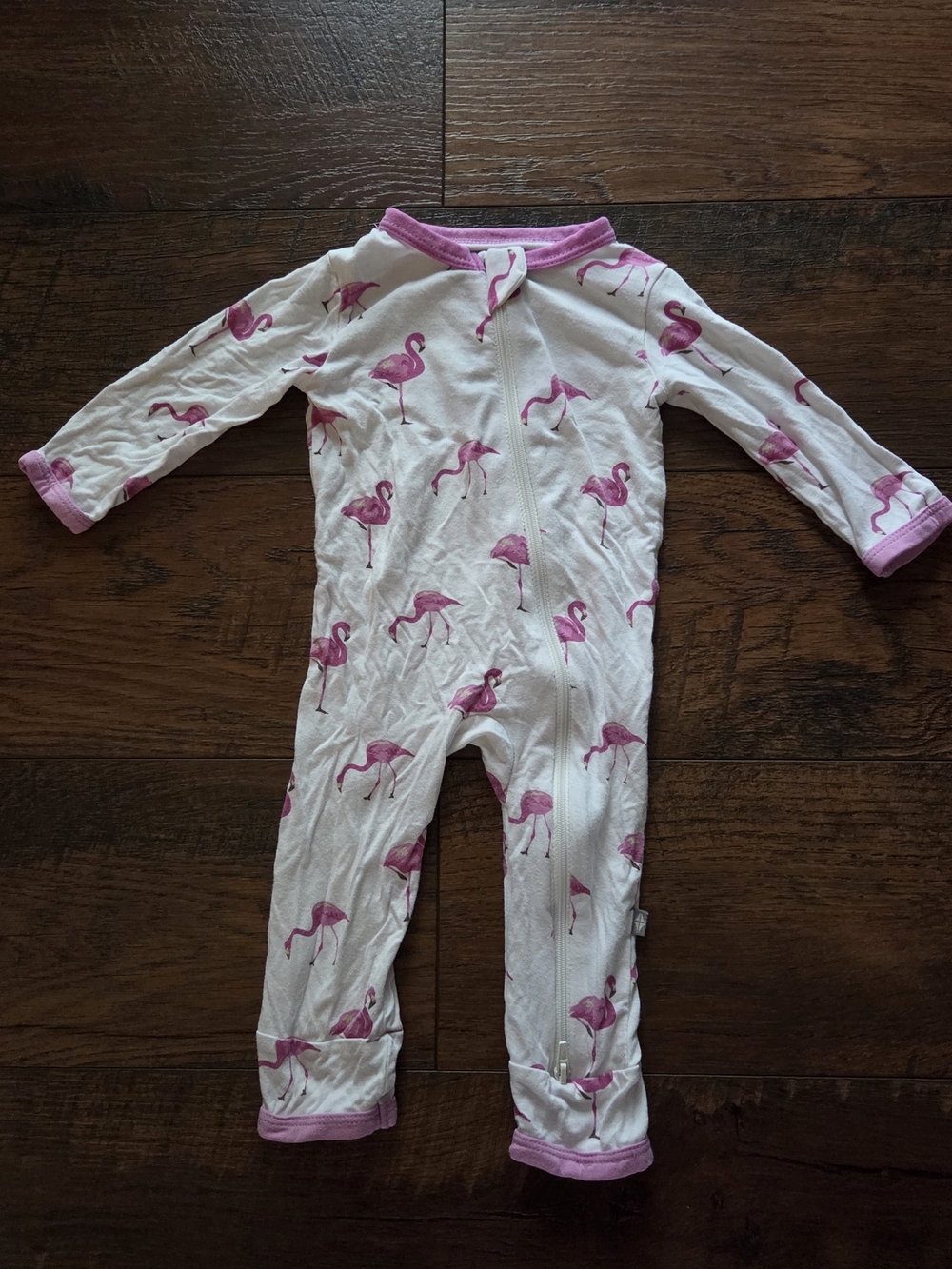 Kyte BABY Zip Romper Flamingo 3-6m